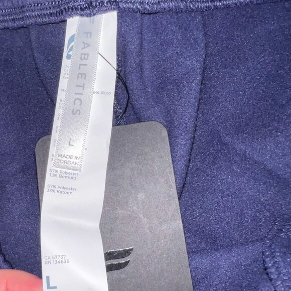 NWT Fabletics Women's Cozy Fleece Wide Leg Sweatpant Navy Size L - Picture 6 of 8